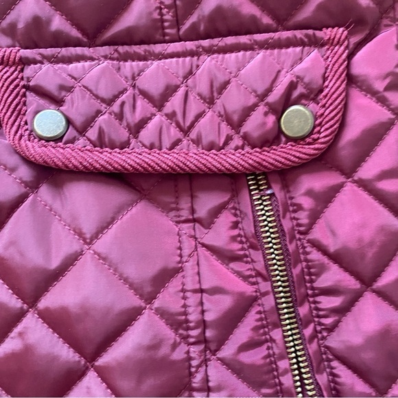 St. John's Bay Midweight Quilted Jacket Deep Ruby - Picture 5 of 9